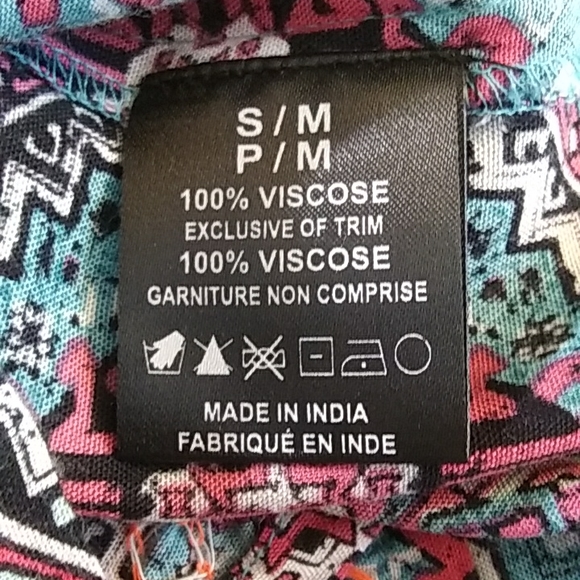 Charlie Paige Colorful Boho Top. Size S/M, P/M - Picture 10 of 11